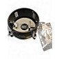 Used MEINL 8in POCKET SNARE Black Drum