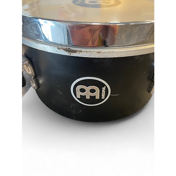Used MEINL 8in POCKET SNARE Black Drum