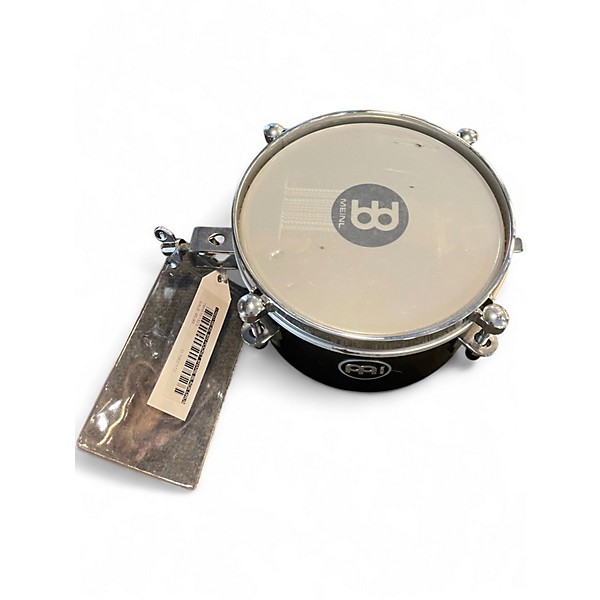 Used MEINL 8in POCKET SNARE Black Drum
