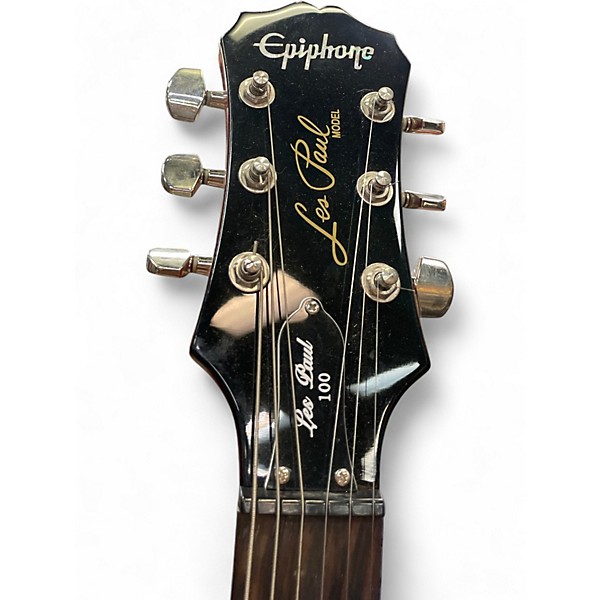 Used Epiphone Les Paul 100 Bolt On Sunburst Solid Body Electric Guitar