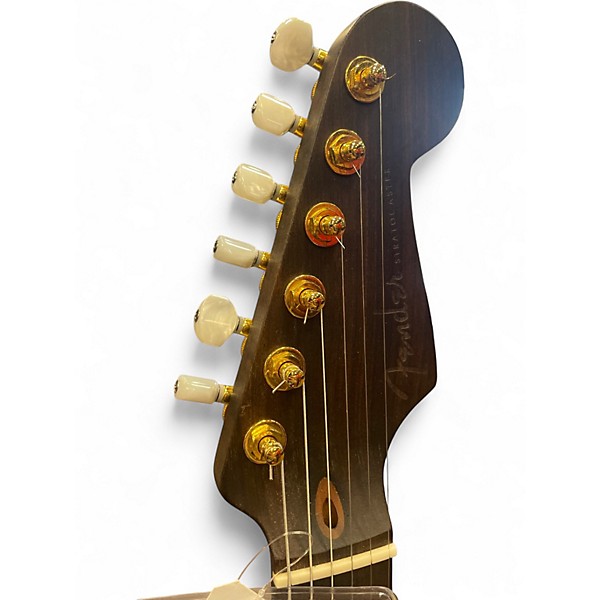 Used Fender Partscaster - FSR Rosewood Neck, American Standard Body Black Solid Body Electric Guitar