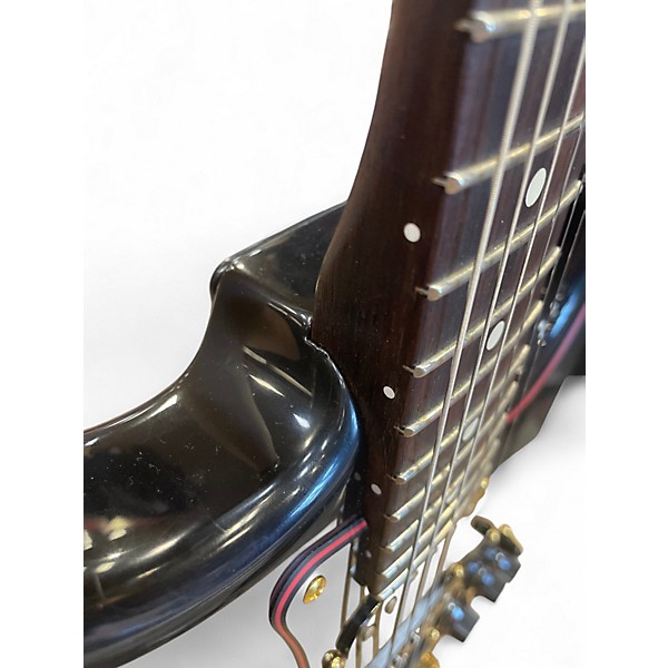 Used Fender Partscaster - FSR Rosewood Neck, American Standard Body Black Solid Body Electric Guitar