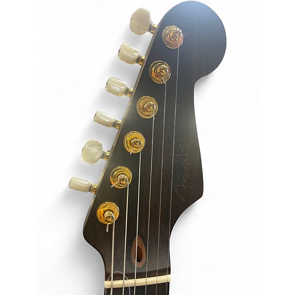 Used Fender Partscaster - FSR Rosewood Neck, American Standard Body Black Solid Body Electric Guitar