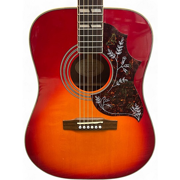 Used Epiphone Hummingbird 2 Color Sunburst Acoustic Guitar