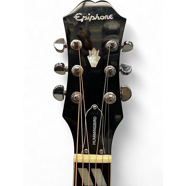 Used Epiphone Hummingbird 2 Color Sunburst Acoustic Guitar