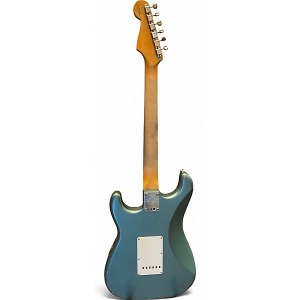Used 2022 Fender Custom Shop 1963 Stratocaster Journeyman Hvy Relic  Sherwood Green Metallic Solid Body Electric Guitar