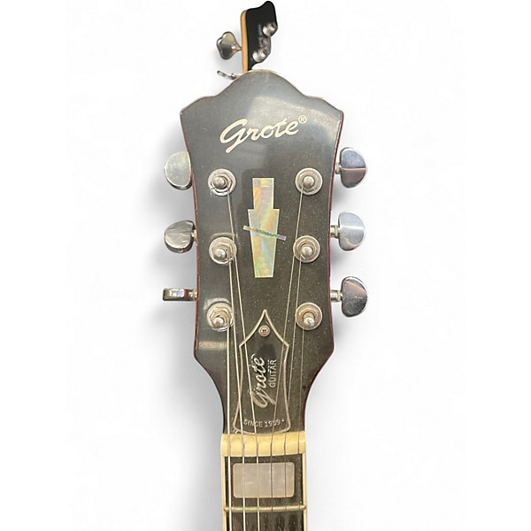 Used Grote 335 Red Hollow Body Electric Guitar