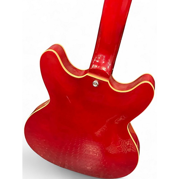 Used Grote 335 Red Hollow Body Electric Guitar