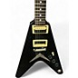 Used Dean V Stealth Black Solid Body Electric Guitar