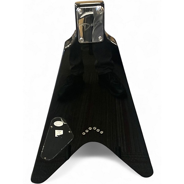 Used Dean V Stealth Black Solid Body Electric Guitar