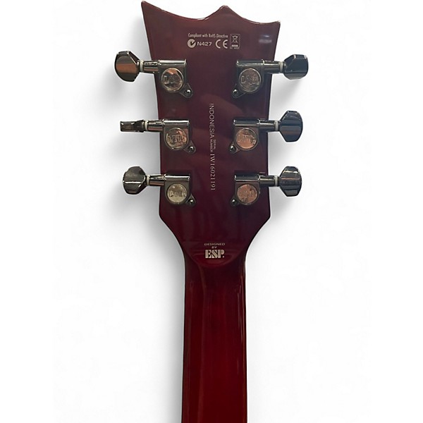 Used Ltd Ec100qm Red Solid Body Electric Guitar