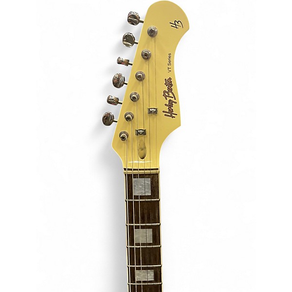 Used Harley Benton JA60 0W Alpine White Solid Body Electric Guitar
