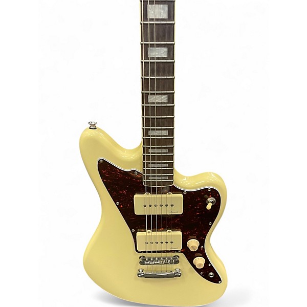 Used Harley Benton JA60 0W Alpine White Solid Body Electric Guitar