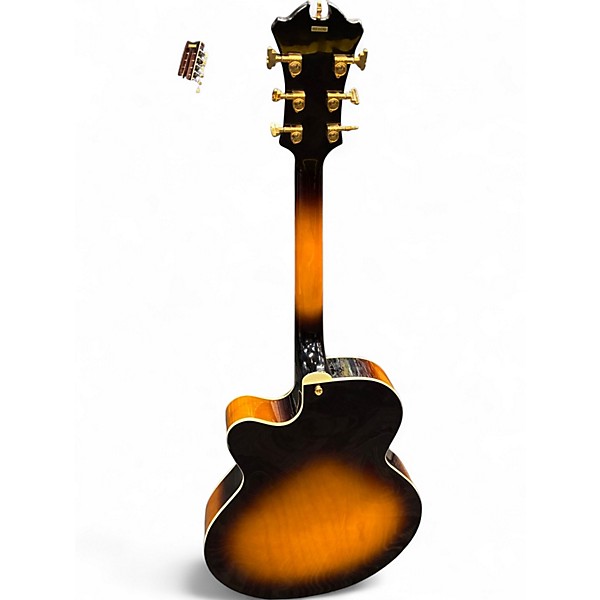 Used Carlo Robelli D-120 AS Manhattan 3 Tone Sunburst Hollow Body Electric Guitar