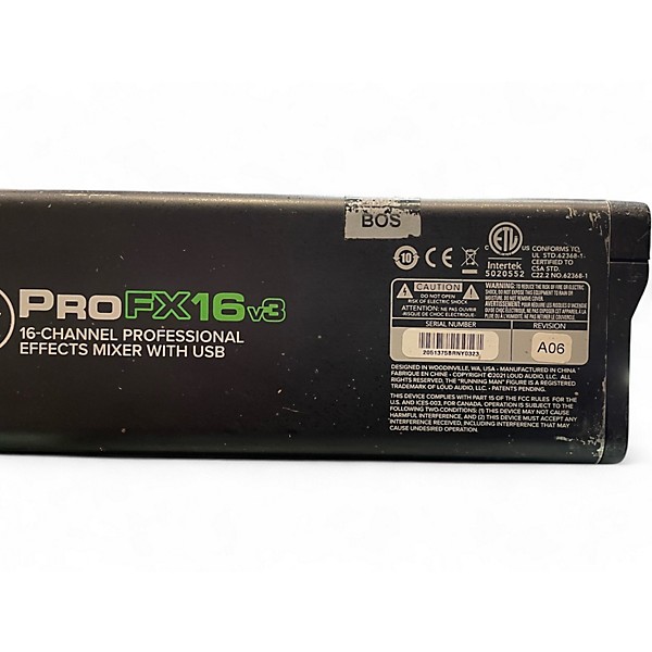 Used Mackie PRO FX16V3 Unpowered Mixer