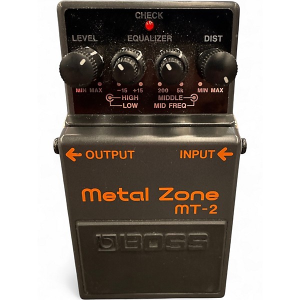 Used BOSS MT2 Metal Zone Distortion Effect Pedal