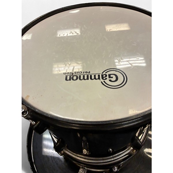 Used Gammon Percussion 3 Piece Junior Black Drum Kit