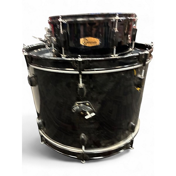 Used Gammon Percussion 3 Piece Junior Black Drum Kit