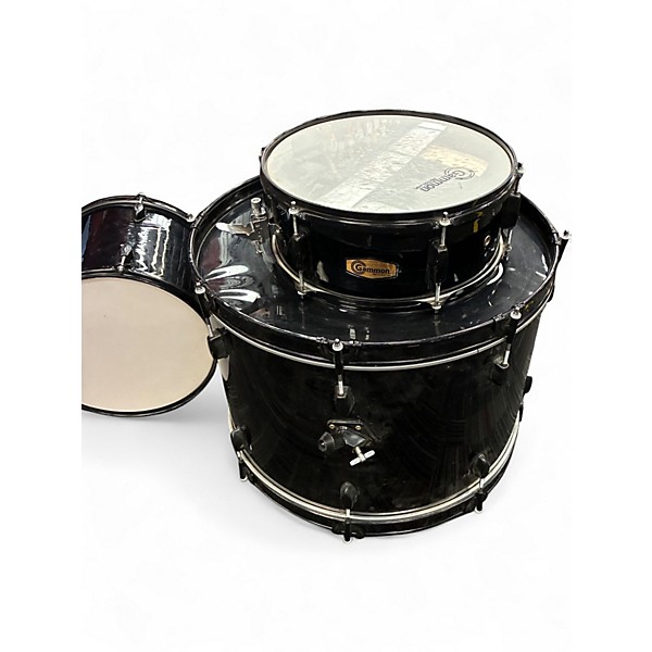 Used Gammon Percussion 3 Piece Junior Black Drum Kit