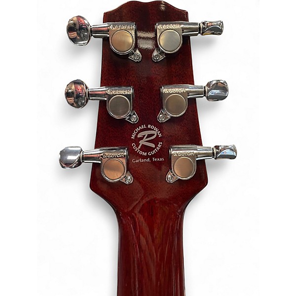 Used Michael Rowan Journeyman Quilted Maple Orange Solid Body Electric Guitar