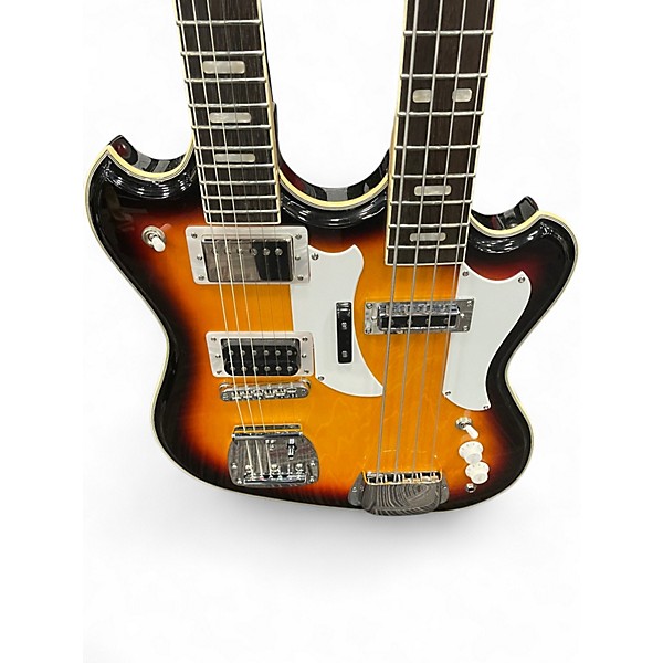 Used Eastwood DOUBLE NECK 4/6 2 Color Sunburst Solid Body Electric Guitar