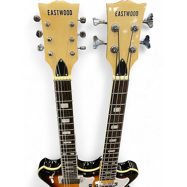Used Eastwood DOUBLE NECK 4/6 2 Color Sunburst Solid Body Electric Guitar