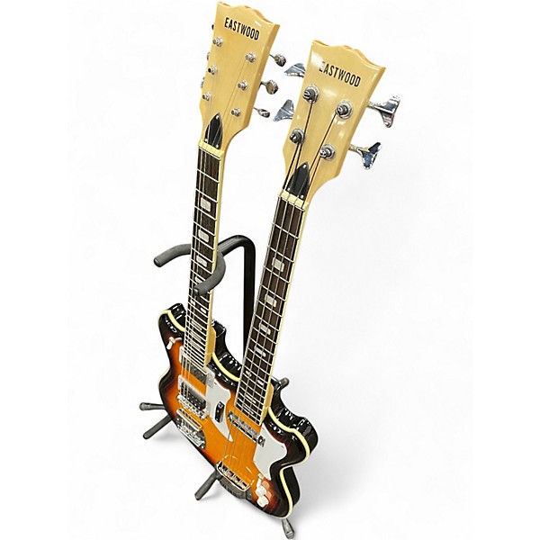 Used Eastwood DOUBLE NECK 4/6 2 Color Sunburst Solid Body Electric Guitar