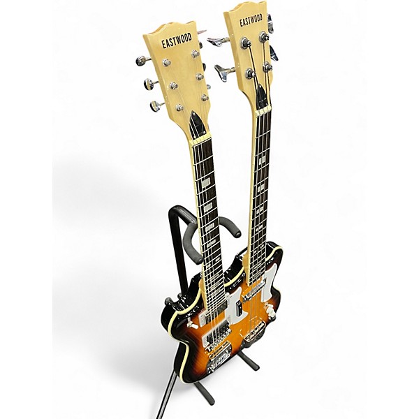 Used Eastwood DOUBLE NECK 4/6 2 Color Sunburst Solid Body Electric Guitar
