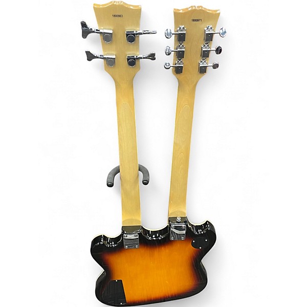 Used Eastwood DOUBLE NECK 4/6 2 Color Sunburst Solid Body Electric Guitar