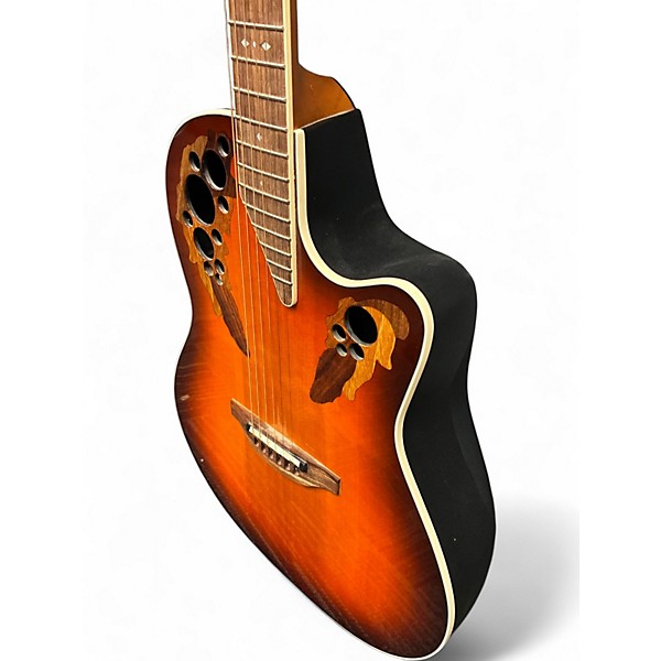 Used Ovation 6778LX 2 Tone Sunburst Acoustic Electric Guitar