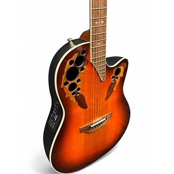 Used Ovation 6778LX 2 Tone Sunburst Acoustic Electric Guitar