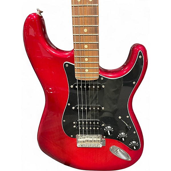 Used Fender Player Stratocaster Candy Apple Red Solid Body Electric Guitar