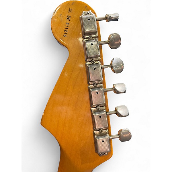 Vintage 1990s Fender Artist Series Stevie Ray Vaughan Stratocaster 2 Color Sunburst Solid Body Electric Guitar