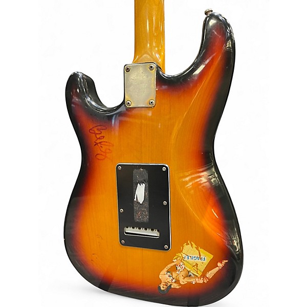 Vintage 1990s Fender Artist Series Stevie Ray Vaughan Stratocaster 2 Color Sunburst Solid Body Electric Guitar