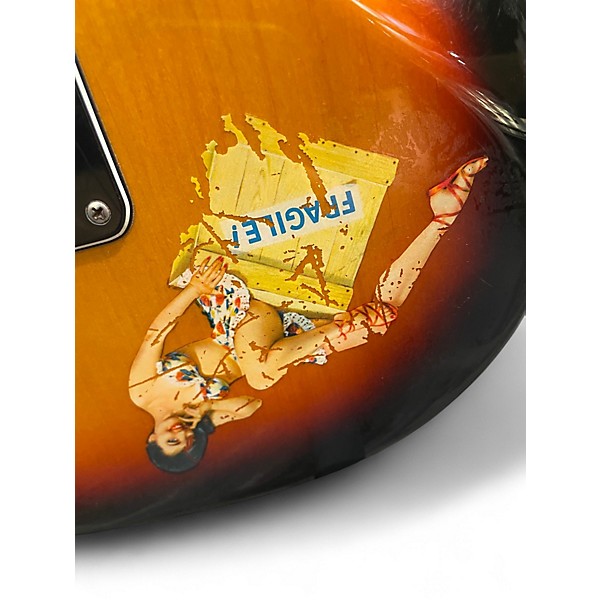 Vintage 1990s Fender Artist Series Stevie Ray Vaughan Stratocaster 2 Color Sunburst Solid Body Electric Guitar