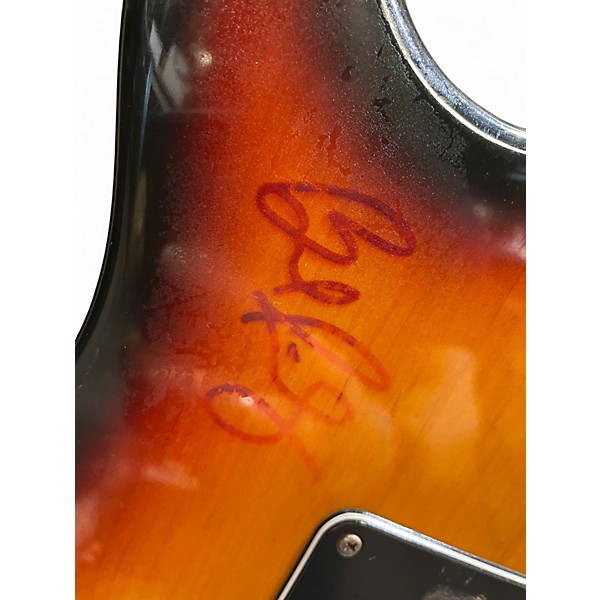 Vintage 1990s Fender Artist Series Stevie Ray Vaughan Stratocaster 2 Color Sunburst Solid Body Electric Guitar