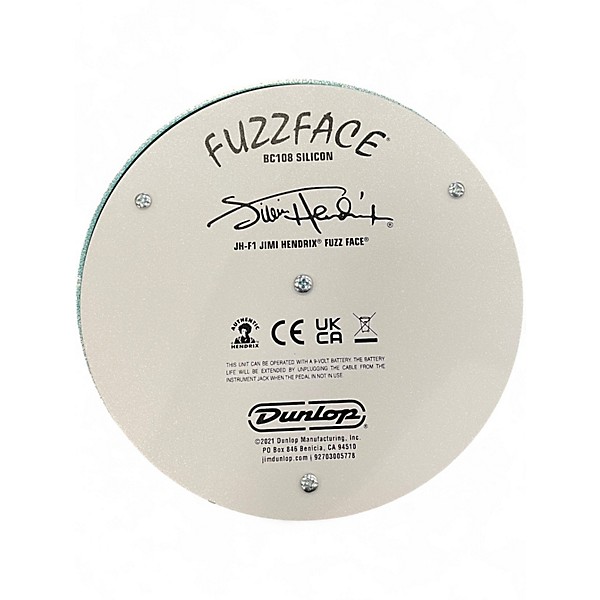 Used Dunlop JHF1 Jimi Hendrix Signature Fuzz Face Effect Pedal