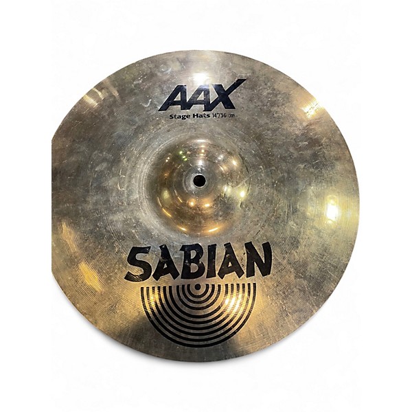 Used SABIAN 14in AAX Stage Hi Hat Pair Cymbal