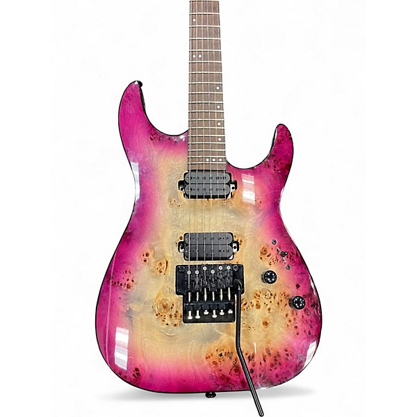 Used Schecter Guitar Research C-6 FR PRO AURORA BURST Solid Body Electric Guitar