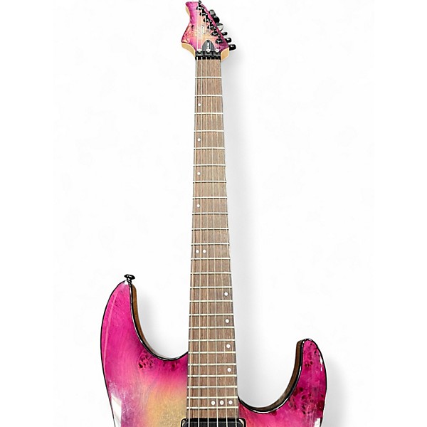 Used Schecter Guitar Research C-6 FR PRO AURORA BURST Solid Body Electric Guitar