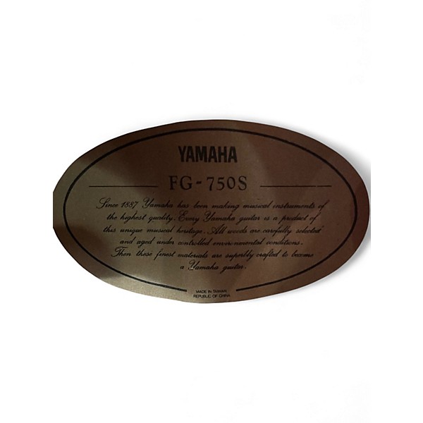 Used Yamaha FG750S Natural Acoustic Guitar