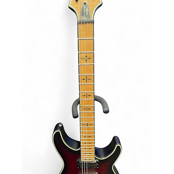 Used Schecter Guitar Research Hellraiser C1 Extreme Crimson Red Burst Solid Body Electric Guitar