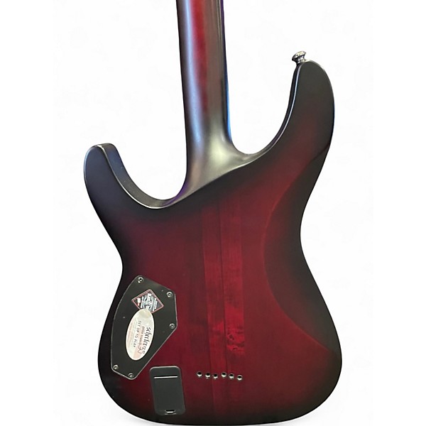 Used Schecter Guitar Research Hellraiser C1 Extreme Crimson Red Burst Solid Body Electric Guitar
