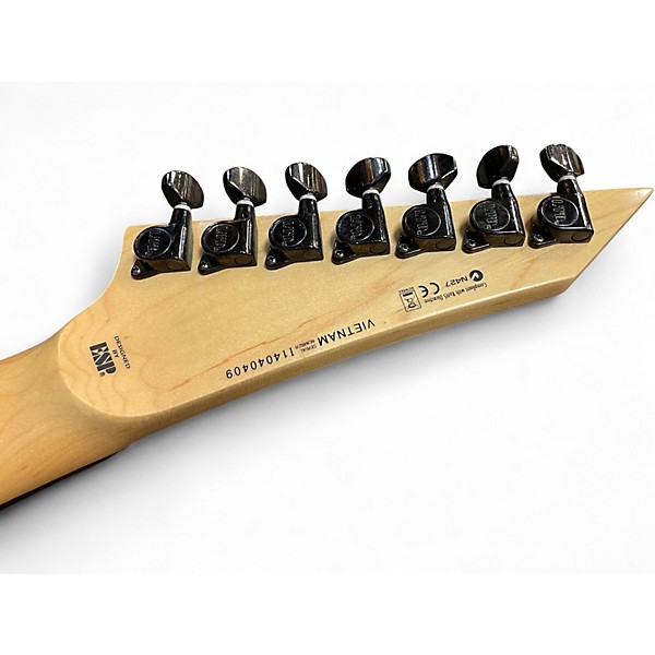 Used ESP LTD M17 7 String Black Solid Body Electric Guitar