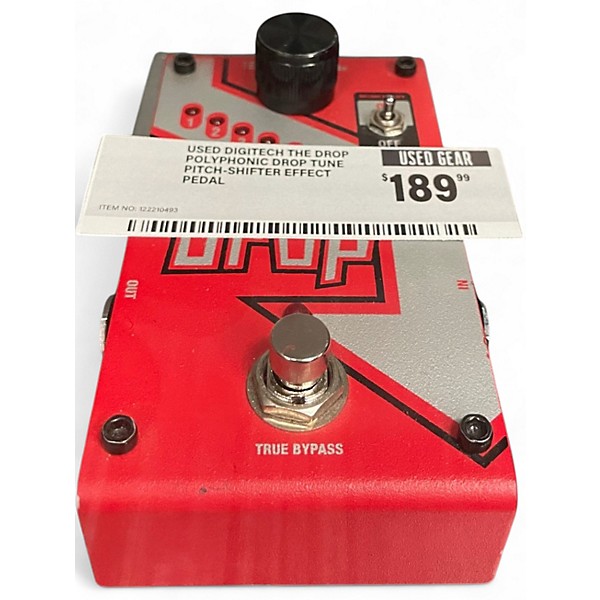 Used DigiTech The Drop Polyphonic Drop Tune Pitch-Shifter Effect Pedal