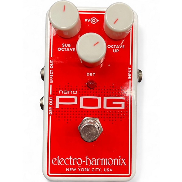 Used Electro-Harmonix Nano POG Polyphonic Octave Generator Effect Pedal
