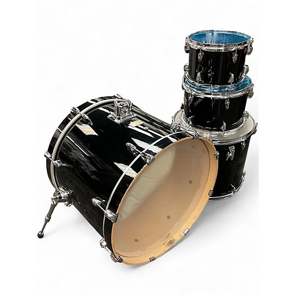 Used Yamaha 4 Piece Stage Custom Black Drum Kit