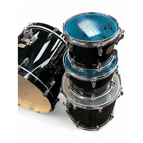 Used Yamaha 4 Piece Stage Custom Black Drum Kit