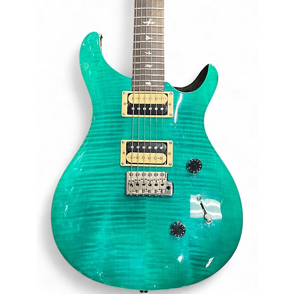 Used PRS SE Custom 24 GREEN Solid Body Electric Guitar