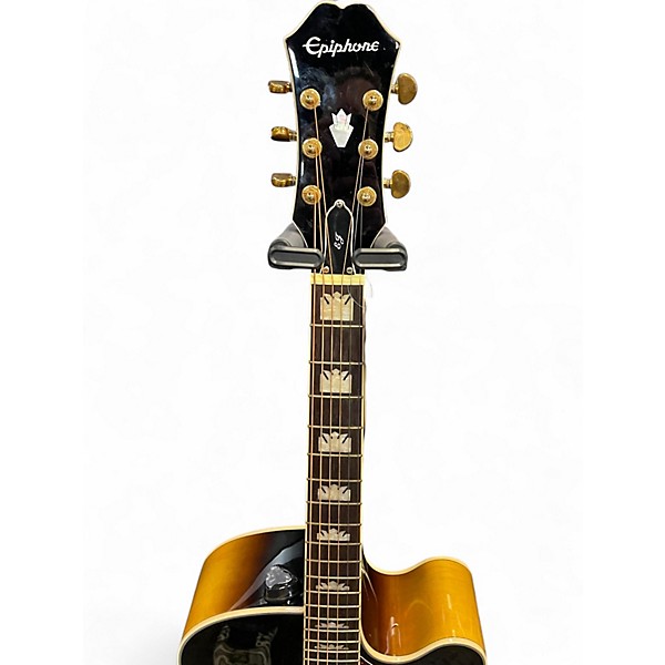 Used Epiphone EJ200SCE SUNBURST Acoustic Electric Guitar